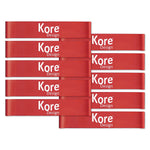 Kore Design Chair Fidget Silicone Kick Bands, Red, 10/Pack (KD-KB0000)