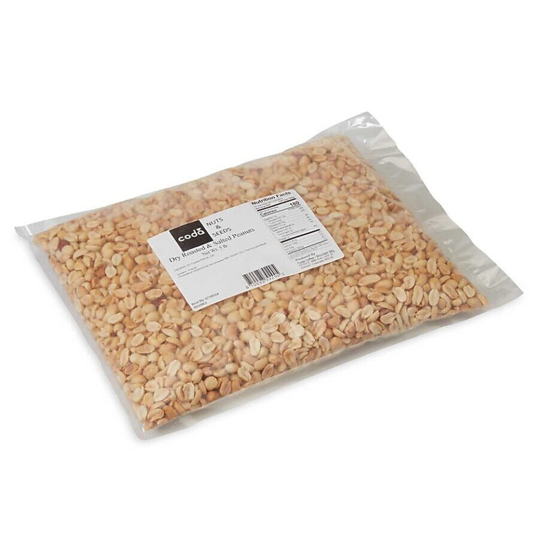 Mountain Manufacturing Dry-Roasted & Salted Peanuts, 80 oz., 4/Carton (92902)