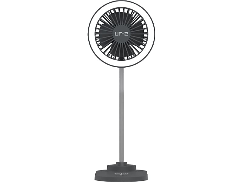 Veho UF-2 Wireless Charging Stand with Fan and LED Light, Gray (VUF-002-UF2)