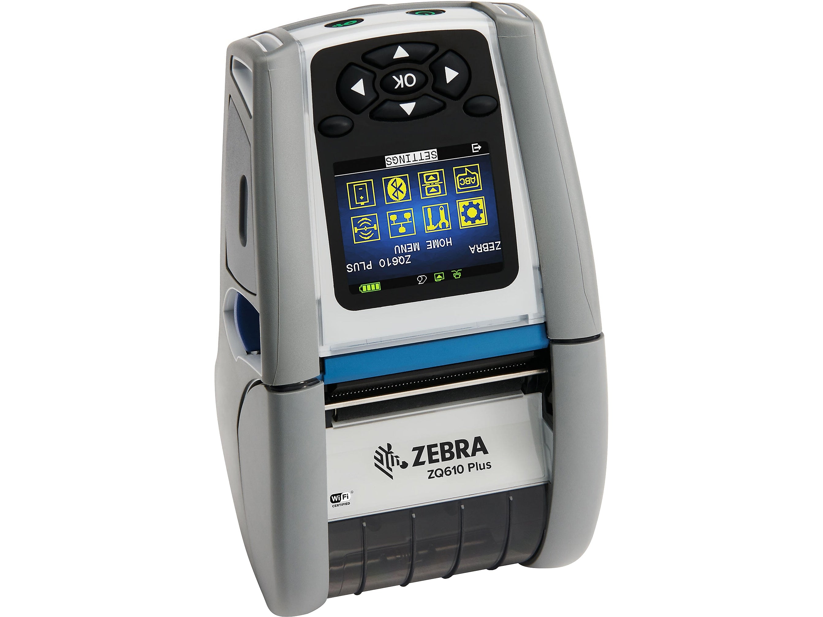 Zebra ZQ610 Plus Healthcare Rechargeable Barcode Printer, Gray (ZQ61-HUWA004-00)