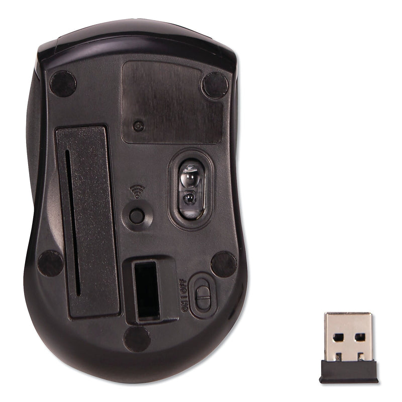 Innovera Compact Travel Wireless Ambidextrous Mouse, Black (IVR62210)