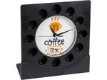 Mind Reader 12-Compartment Plastic Coffee Clock Pod Organizer, Black/White (PODCLOCK-BLK)