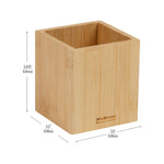 Mind Reader Wood Pen Cup Holder, Brown (BMPEN-BRN)