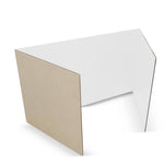 Flipside Foldable Cardboard Freestanding Privacy Panel, 12"H x 48"W, White, 24/Pack (60005-24)