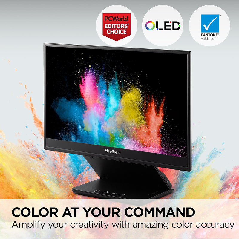 ViewSonic 16" 60Hz LED Monitor, Black (VP16-OLED)
