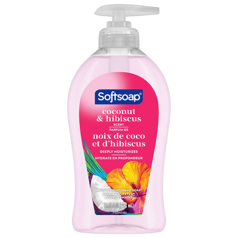 Softsoap Liquid Hand Soap, Coconut & Hibiscus Scent, 11.25 Fl. Oz., 6/Carton (US07157ACT)