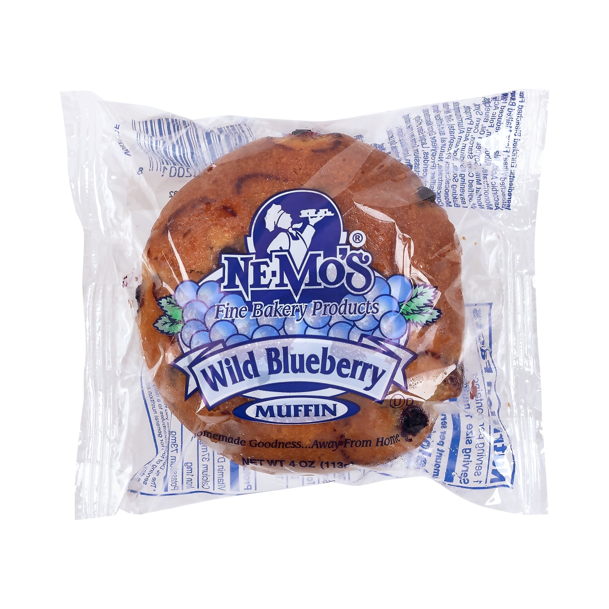 Ne-Mo's Wild Blueberry Muffin, 4 oz, 12/Pack (220-02464)