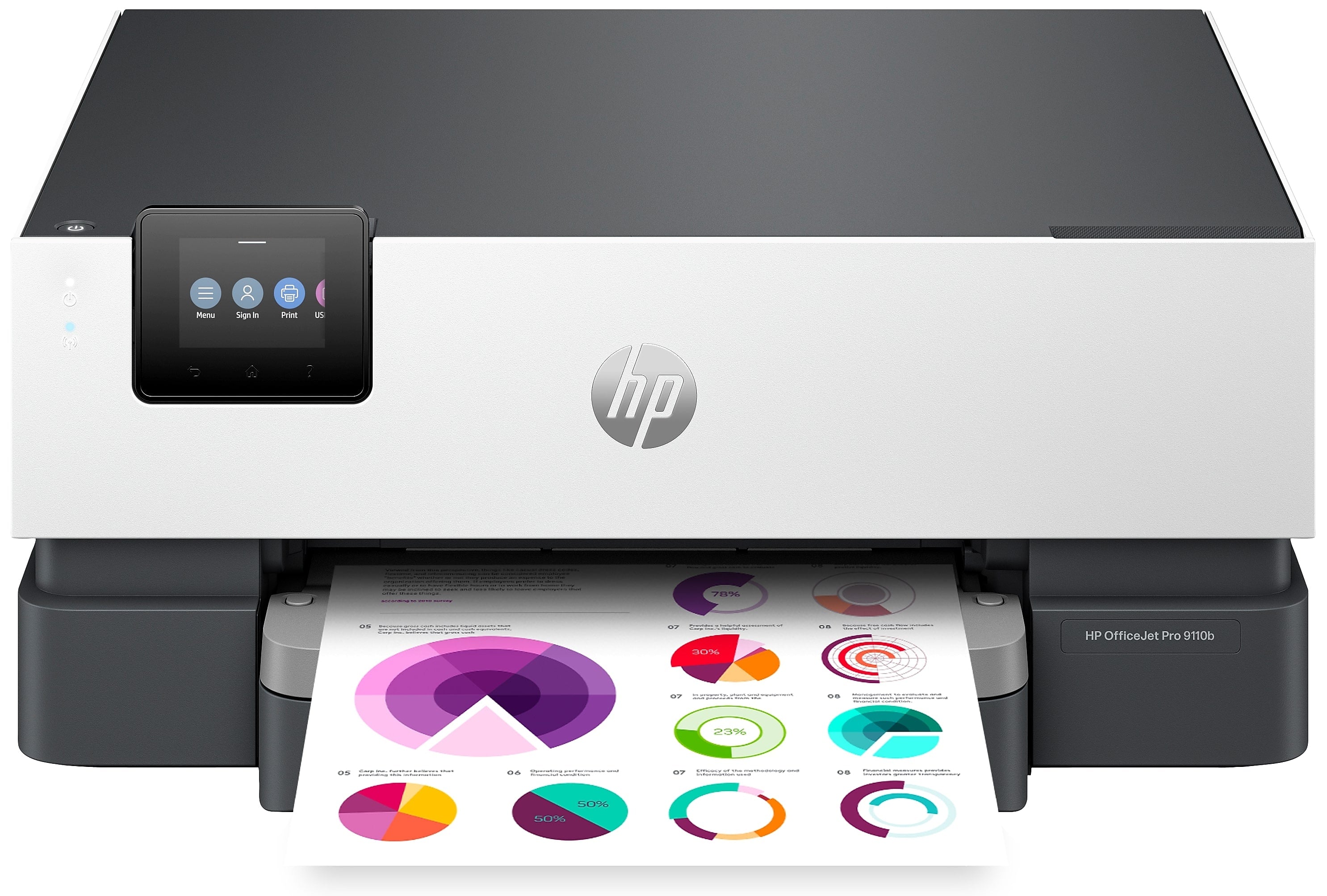 HP OfficeJet Pro 9110b Wireless Color Inkjet Printer, Print Only (5A0S1A)