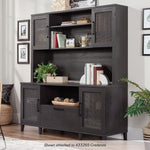 Sauder Tiffin Line 66"W Desktop Hutch, Raven Oak (433264)