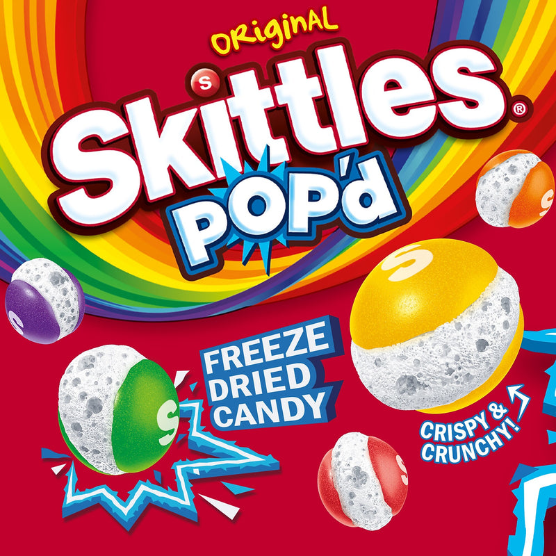 SKITTLES POP'd Originals Freeze Dried Candy, Assorted Flavors, 5.5 oz. (471736)