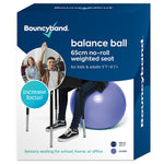 Bouncy Bands Balance Ball, 65cm, Purple (BBAWBS65PU)