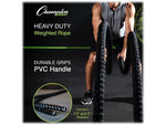 Champion Sports Rhino 40' Training Rope, Black (RPT2040)