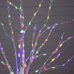Nearly Natural 4-ft Pre-Lit Artificial White Birch Tree with 240 Color Changing LED Lights (T4920)