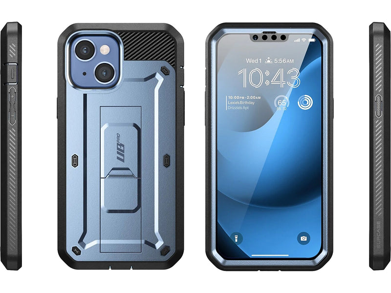 SUPCASE Unicorn Beetle PRO Metallic Blue Rugged Case for iPhone 14 (SUP-iPhone2021/22-6.1-UBPro-SP-Tilt)