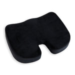 Mind Reader Memory Foam Office Chair Ergonomic Orthopedic Cushion, Black (SEACUSH-BLK)