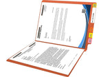 Medical Arts Press Reinforced End Tab File Folder, Straight Cut, Letter-Size, Orange, 50/Box (S-01502-ORG)