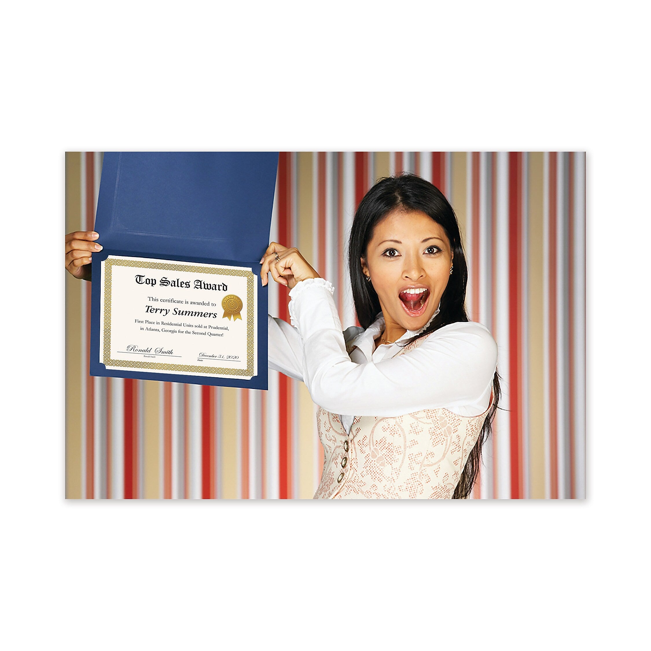 AWARDS,CERT,FOIL,12/PK