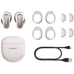 Bose QuietComfort Ultra Wireless Noise Canceling Earbuds Headphones, Bluetooth, Diamond White (882826-0070)