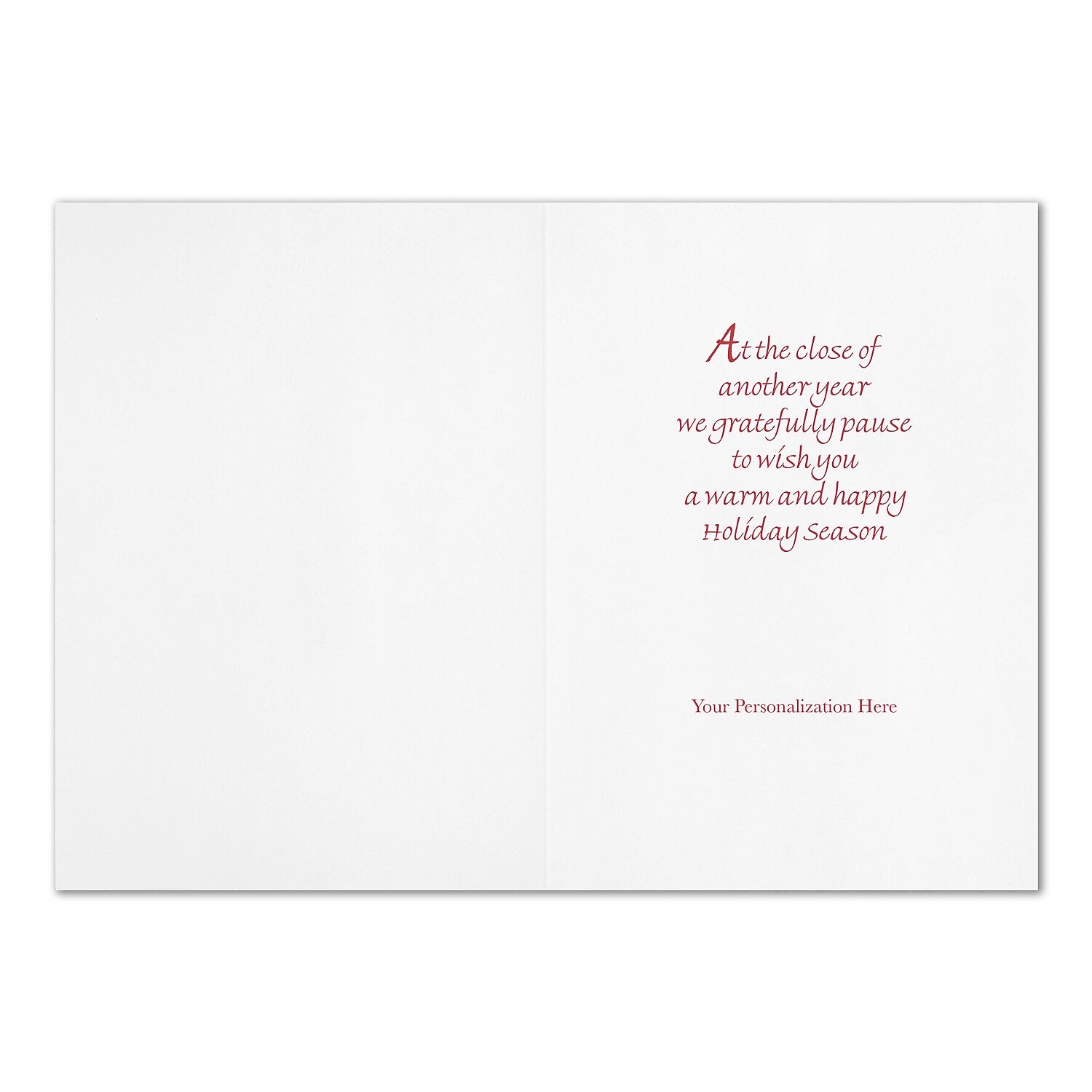 "Sitting Pretty" Holiday Card w/ Red Lined White Envelope, 100/BX
