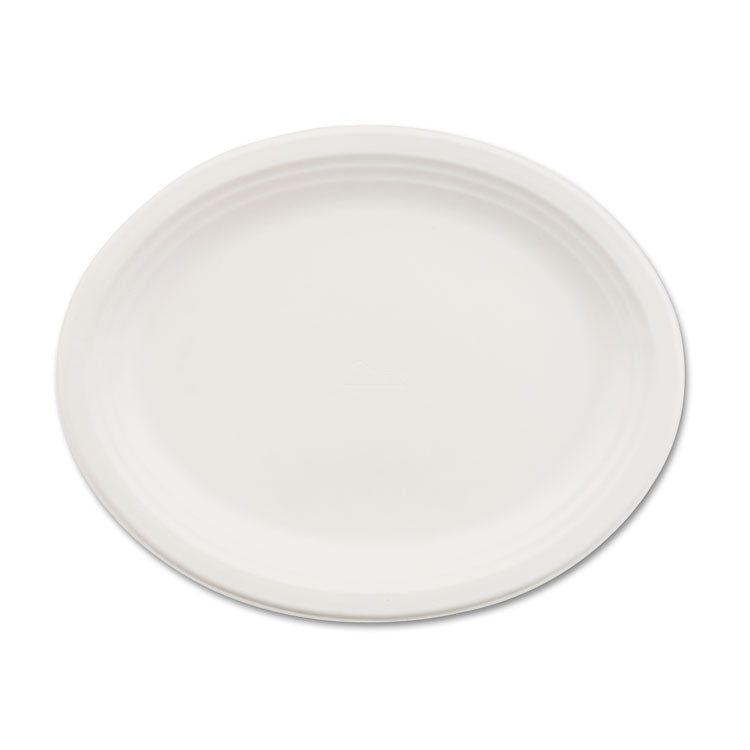 Classic Paper Dinnerware, Platter, 9.75 x 12.5, White, 500/Carton