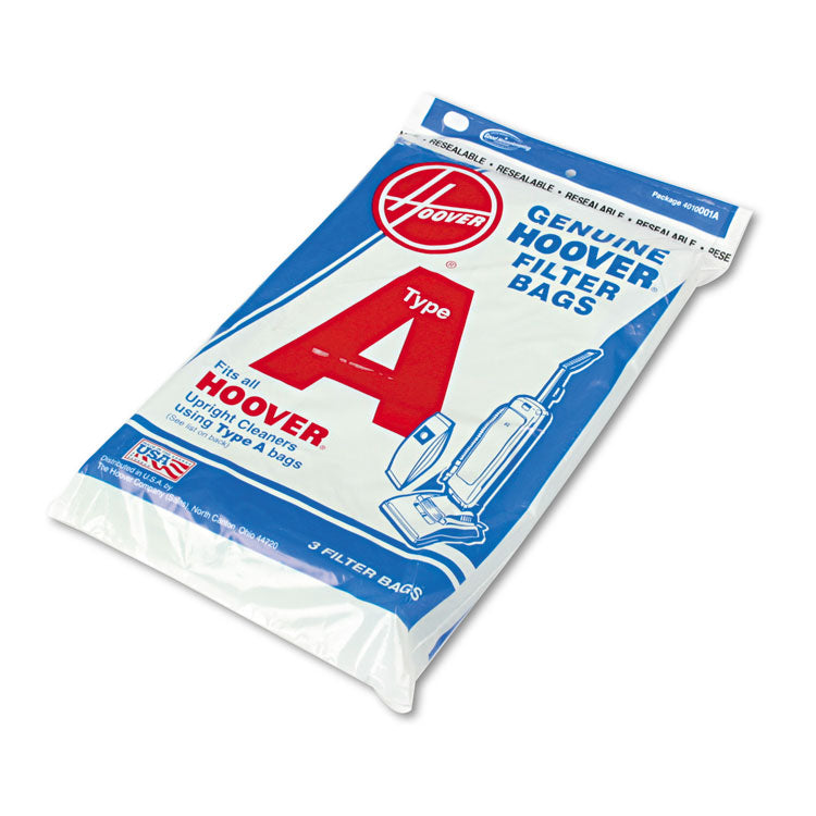 Commercial Elite Lightweight Bag-Style Vacuum Replacement Bags, 3/pack