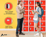 AdirOffice 72"H 6-Tier Red Storage Locker (ADI629-206-RED-DL)
