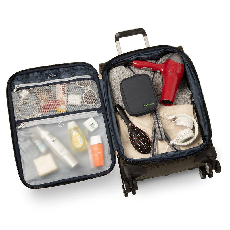 Skyway Luggage Sigma 7.0 20" Carry-On Suitcase, 8-Wheeled Spinner, Black (177-20"001-4WB)