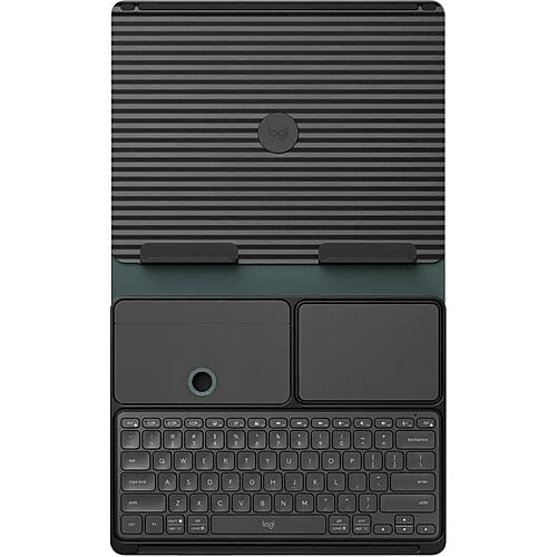 Logitech 4.41" x 11.02" Plastic Adjustable Casa Pop-Up Desk Work From Home Kit with Laptop Stand, Classic Chic (920-011236)