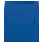 JAM Paper A2 Invitation Envelope 4 3/8" x 5 3/4", Presidential Blue, 25/Pack (563913396)