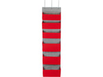 Household Essentials 53.5" x 14.5" 6-Pocket Organizer, Red (2169-1)