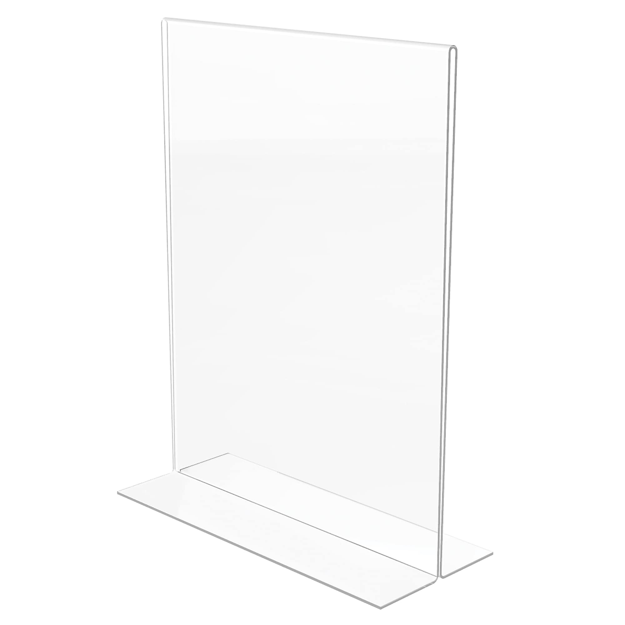 Deflecto Image Document Holder, 8.5" x 11", Vertical, Table Top, Clear Plastic (69201)
