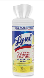 Lysol Disinfecting Wipes, Lemon and Lime Blossom Scent, 35 Wipes/Container, 12/Carton (RAC81145CT)