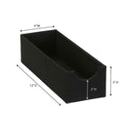 Household Essentials Drawer Organizers, Black Linen, 2/Pack (7670-1)