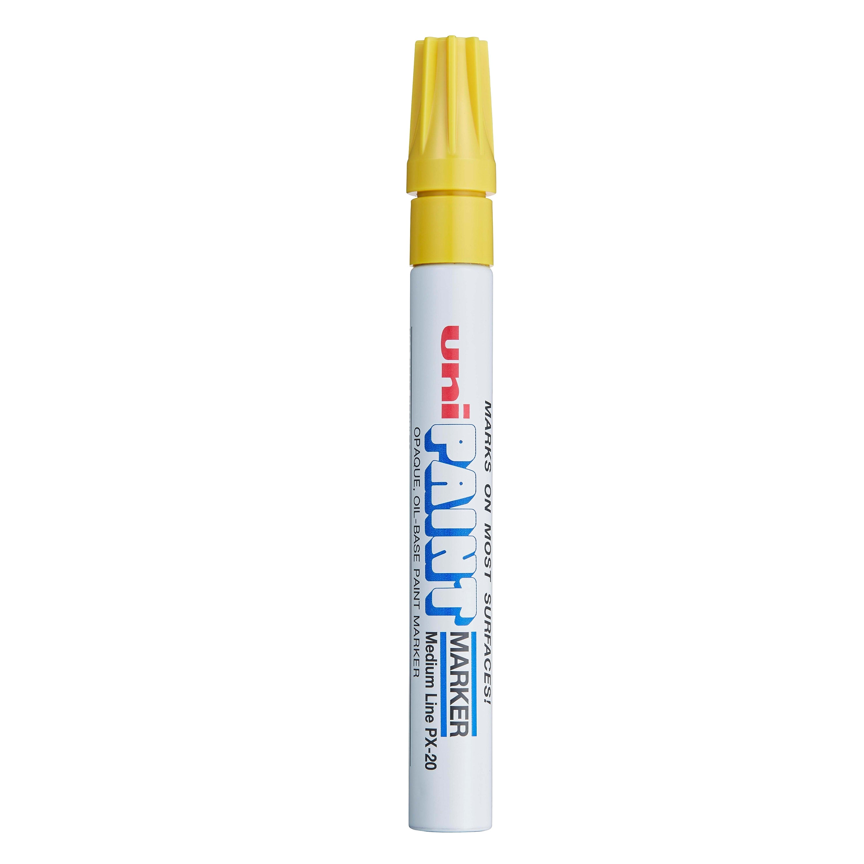 uni PAINT PX-20 Oil-Based Marker, Medium Tip, Yellow (63605)