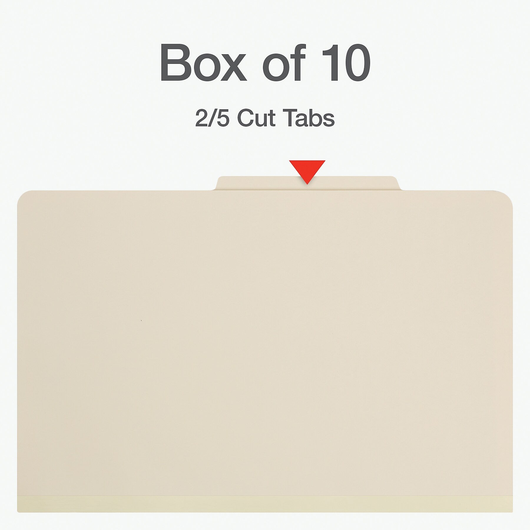 Pendaflex Heavy Duty Classification Folder, 2-Dividers, 2" Expansion, Legal Size, Manila, 10/Box (1006955)