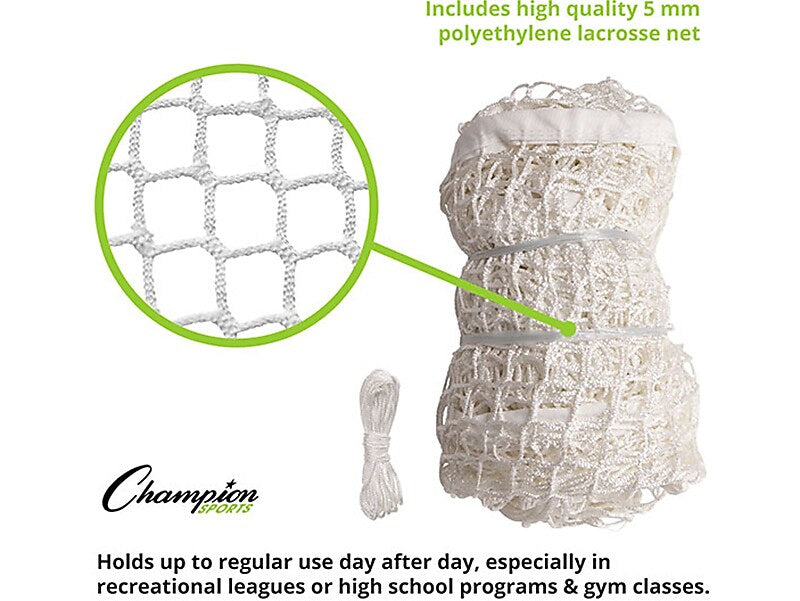 Champion Sports Pro High School Lacrosse Goal, White/Orange (LNGHS)