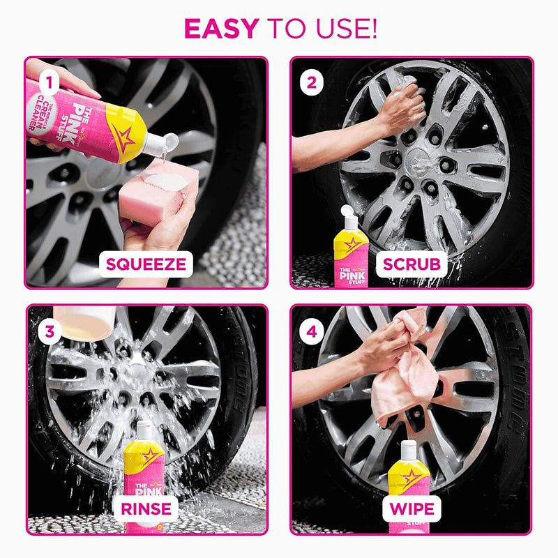 The Pink Stuff The Miracle Cream Cleaner, Rhubarb Scent, 16.9 oz. (23675)