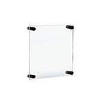 Azar Sign Holder, 13" x 16", Wall Mounted, Black, Acrylic (105512-BLK)