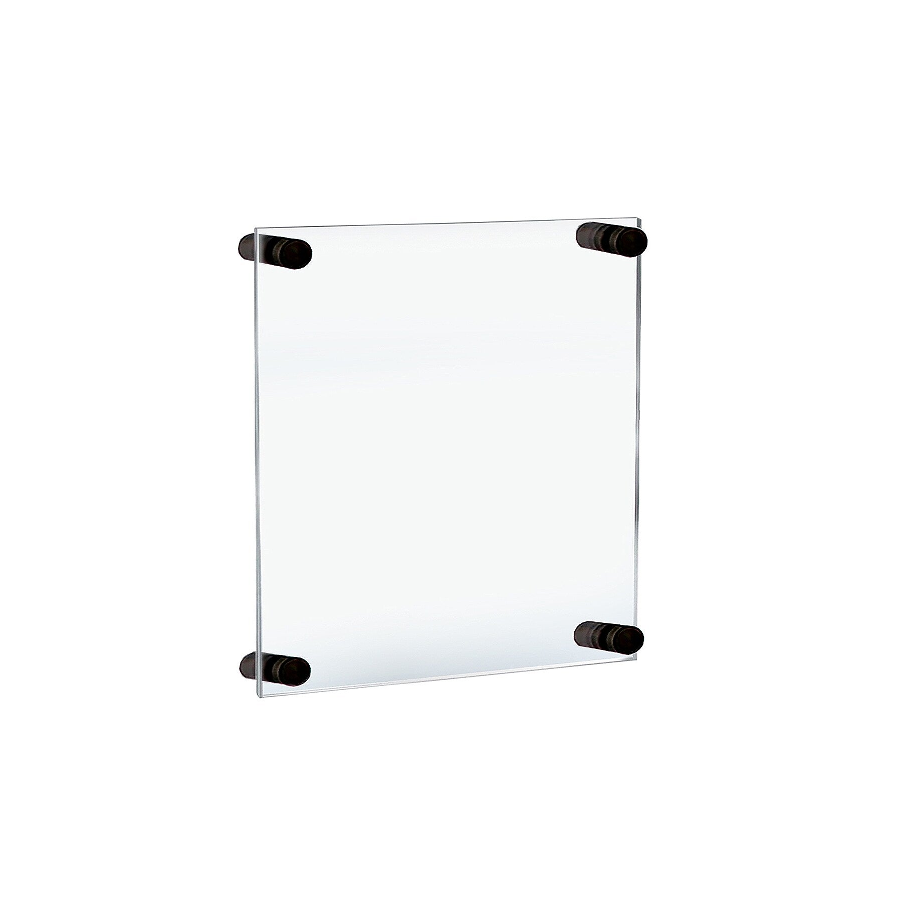 Azar Sign Holder, 13" x 16", Wall Mounted, Black, Acrylic (105512-BLK)