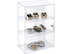 Azar 12.38"W Lockbox Countertop Display Case, Clear, Each (255412)