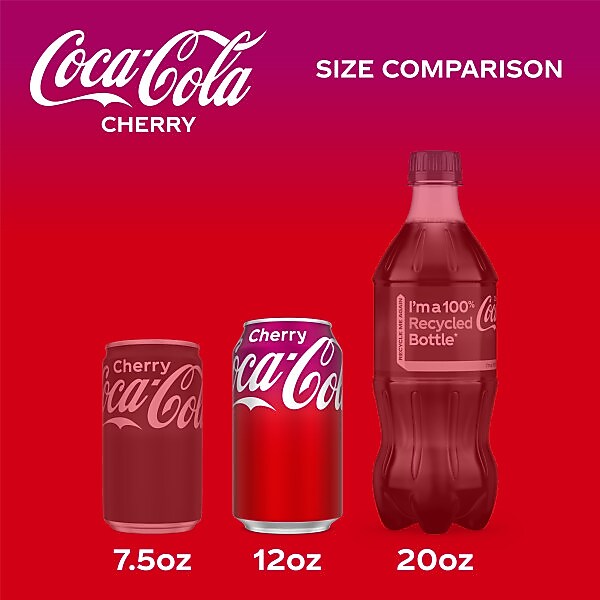Coca-Cola Cherry Soda, 12 oz., 24/Carton (49000031034)