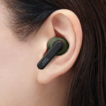 JVC RIPTIDZ True Wireless Earbuds with Charging Case, Bluetooth, Olive (HAA9TG)