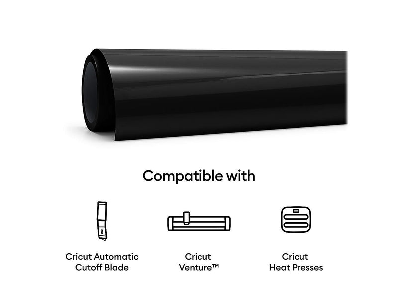 Cricut Smart Iron-On Die Cutting Crafting Roll, Black (2008991)