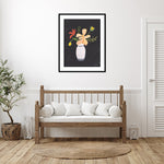 Amanti Art Floral on Black II by Pamela Munger Wood Framed Wall Art Print, 33" x 41" (A42677336409)