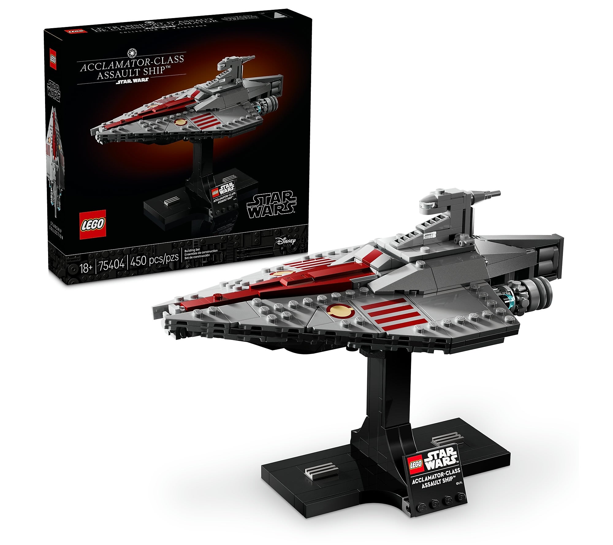 LEGO Star Wars Acclamator-Class Assault Ship, 450 Pieces (75404)
