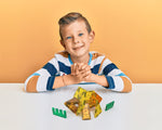 Tytan Toys Dinosaurs Magnetic Tiles & Building Blocks, 60 Pieces (ACTYT025)