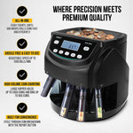 Kolibri KCS-2000 Coin Sorter, 4 Compartments, Black (KCS-2000)