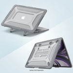 SaharaCase Raider Ultra-Duty Series 15" Laptop Case with Stand, Shock Absorbing, Storm Gray (LT00069)