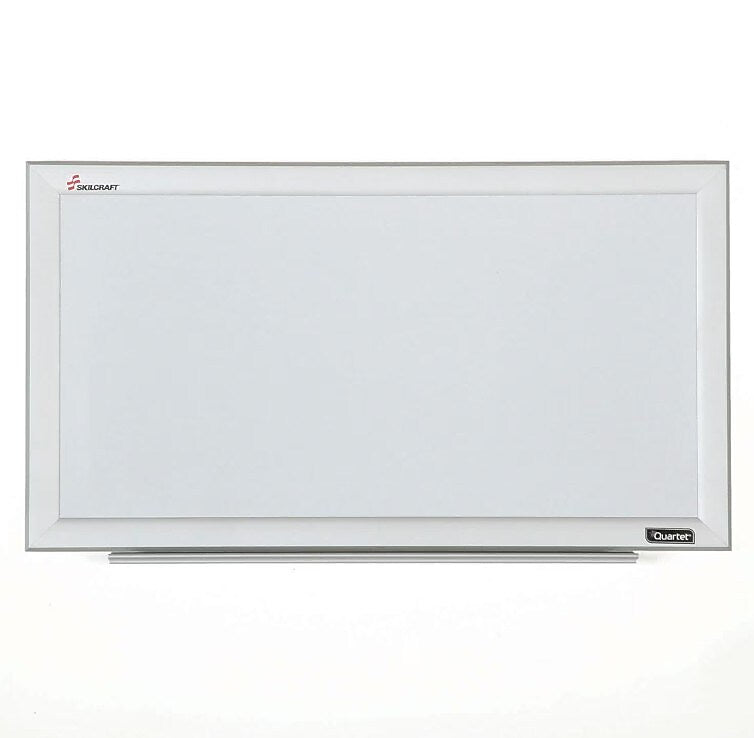 AbilityOne Skilcraft Magnetic Steel Dry-Erase Whiteboard, Aluminum Frame, 14" x 11" (NSN6222132)