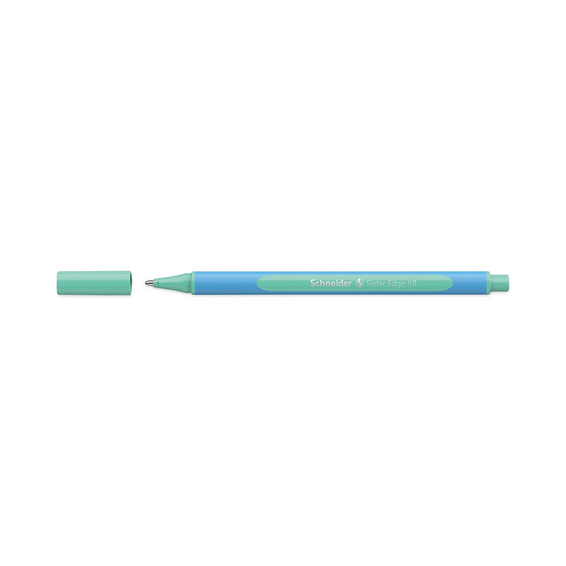 Schneider Slider Edge XB Pastel Ballpoint Pens with Convertible Case/Stand, Stick, Extra-Bold 1.4mm, Assorted, 8/Set